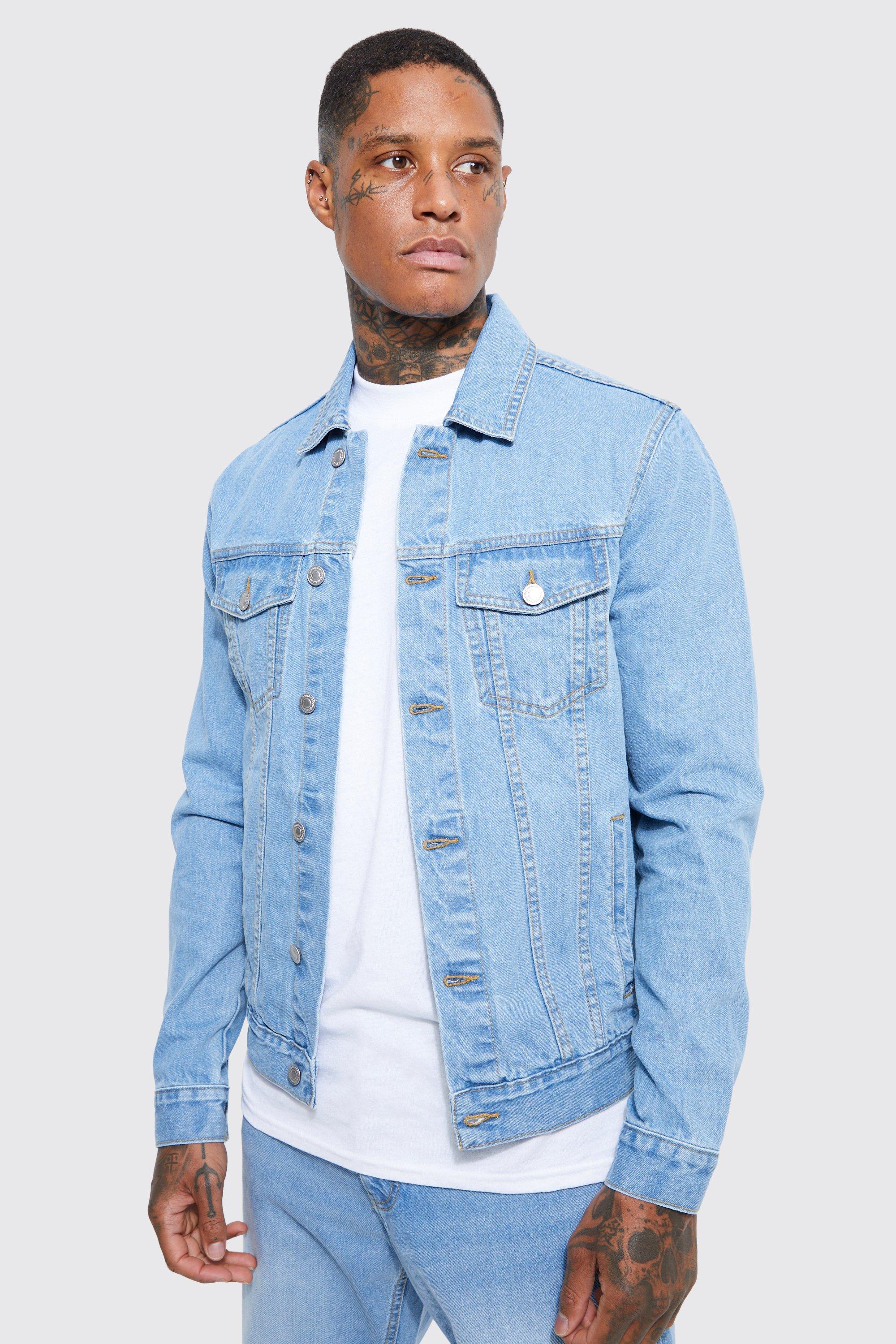 Light colored jean top jacket